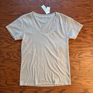 Aeropostale Tan V-Neck Tee